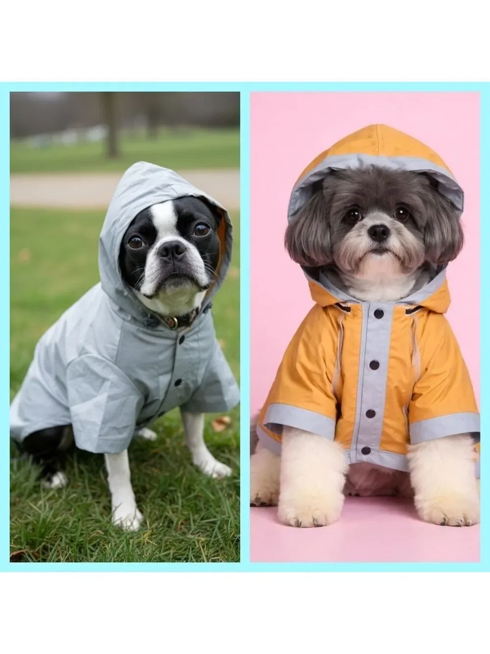 Dog Raincoat Large Reversible #DGC7